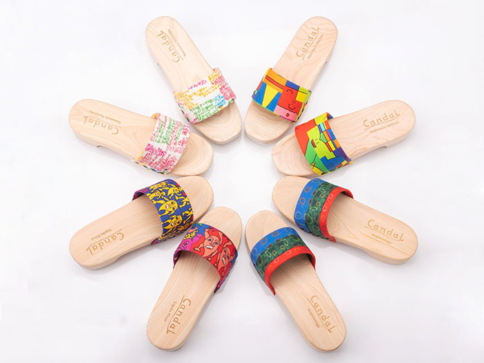 Candal vol.1　Sogabe Rinzo×長浜木履工場　アートサンダル　ひのき　日本製